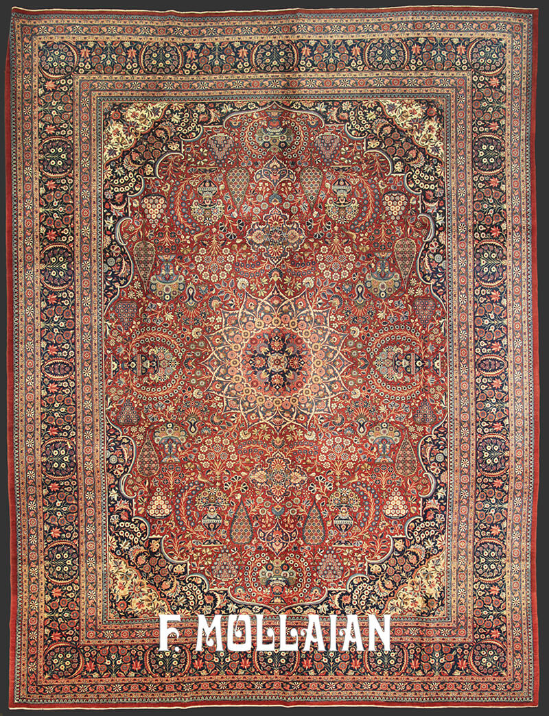 Alfombra Persa Antigua Kashan Dabir n°:70938871